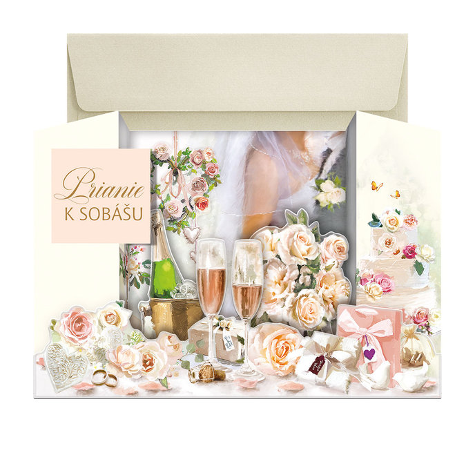 73-644 Wedding greeting card SK