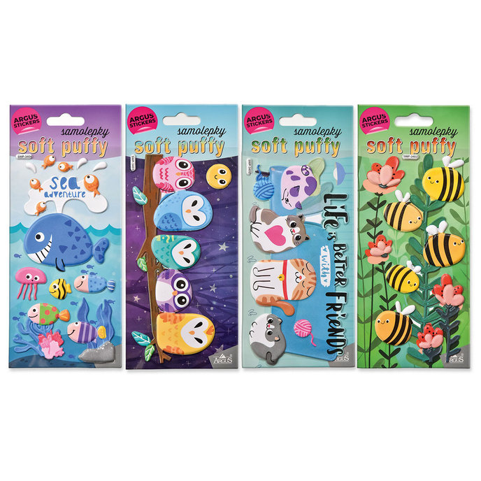 2601-8001 Decorative Stickers Soft Puffy- MIX
