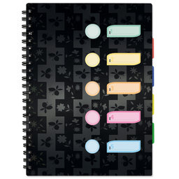 1552-0005 Spiral notepad A4 with dividers