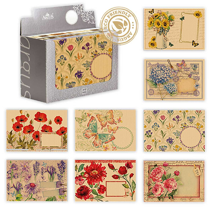 1082-C001 Obálka B6 NATUR s potlačou, mix 120ks