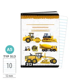 1594-0390 Zošit A5, 10 listov, TYP 513 LET’S BUILD