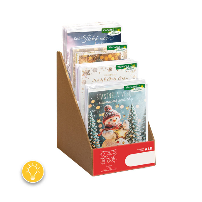 01B1-0013 Svietiace karty XMAS SK