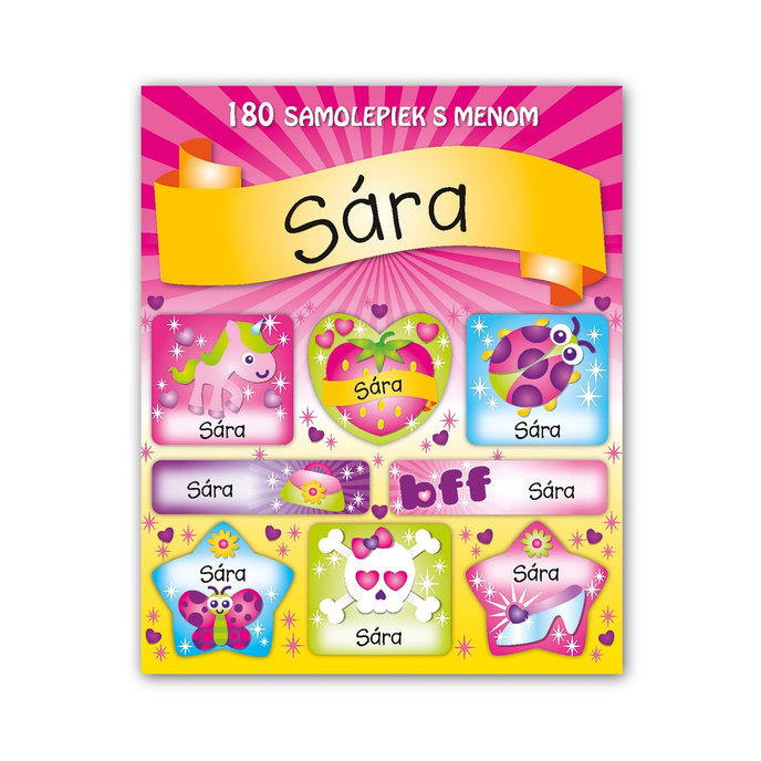 1114-0038 Tear-off block with stickers - 15 sheets, Sára