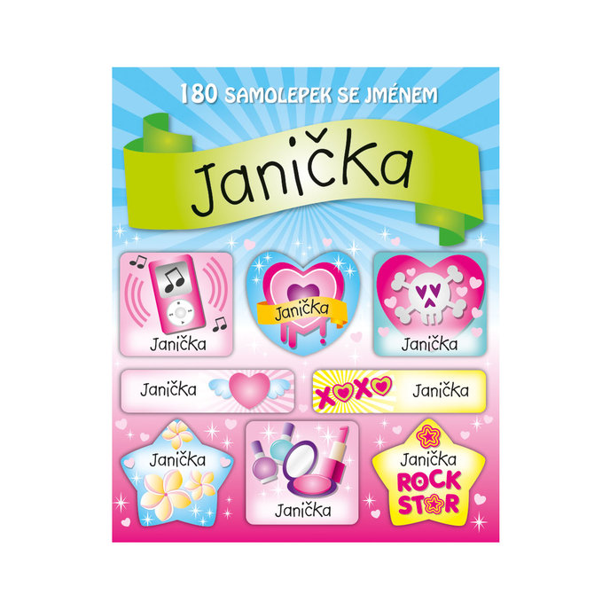 1114-0138 Tear-off block with stickers - 15 sheets, Janička