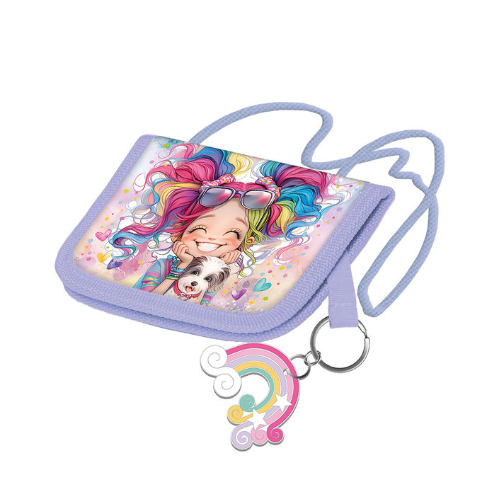 1821-0426 Peňaženka na krk Rainbow Ella