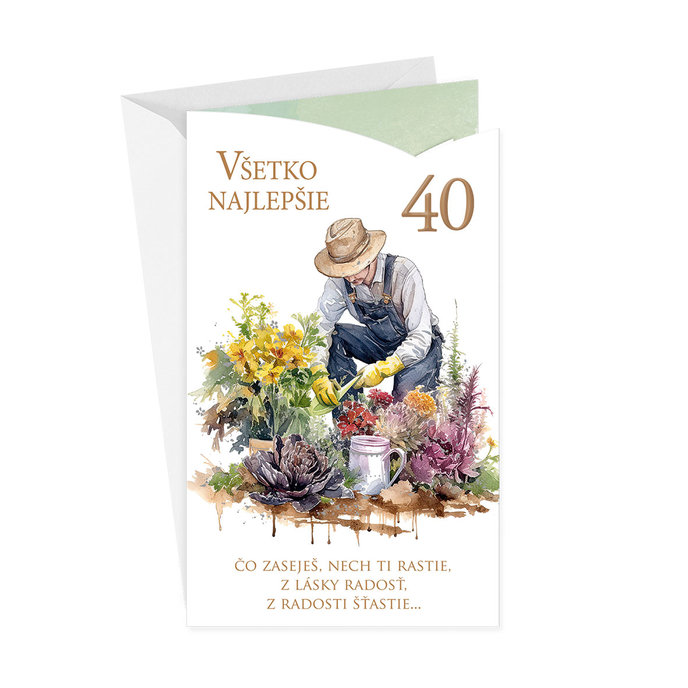 15-6588 Blahoprajná karta gratulačná SK/40