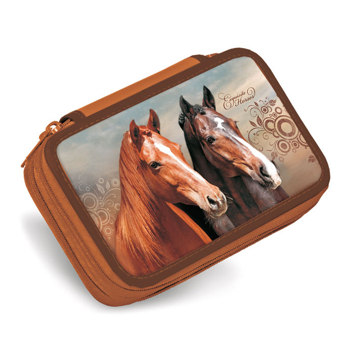 1762-0006 Pencil case Exquisite Horses