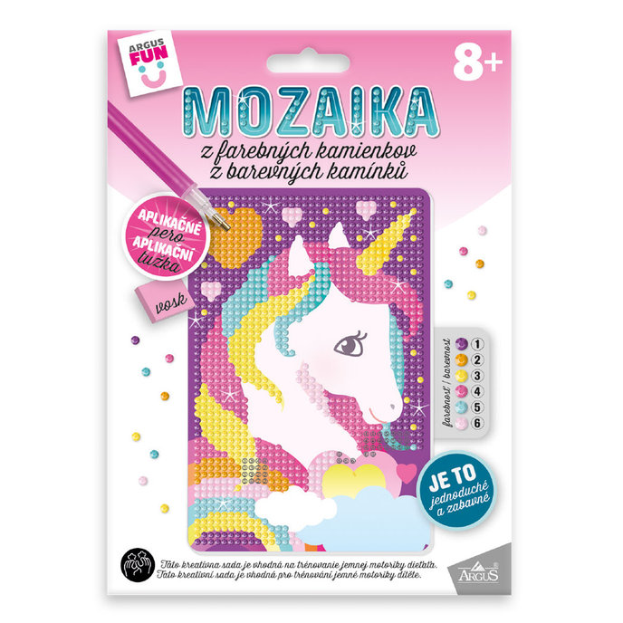1935-0001 Kreatívna sada - Mozaika z farebných kamienkov