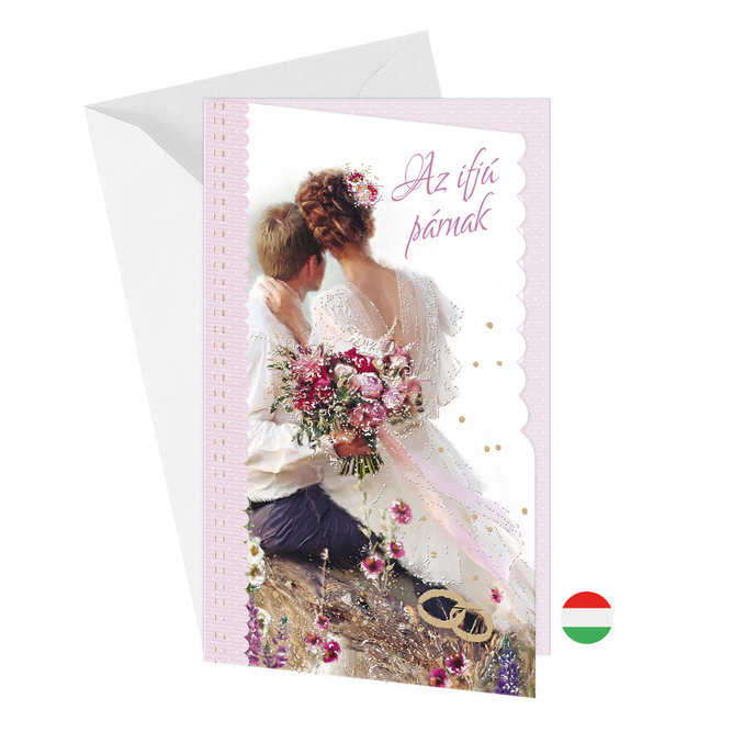 13-6114 Wedding greeting card with money flap HU