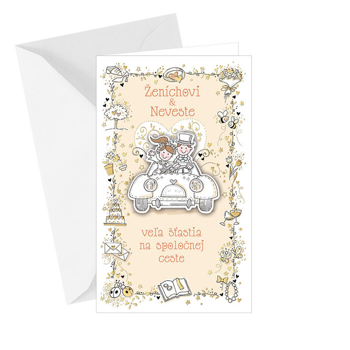 13-6106 Wedding greeting card SK