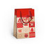 0814-0026 Darčeková taška vianočná NATUR
