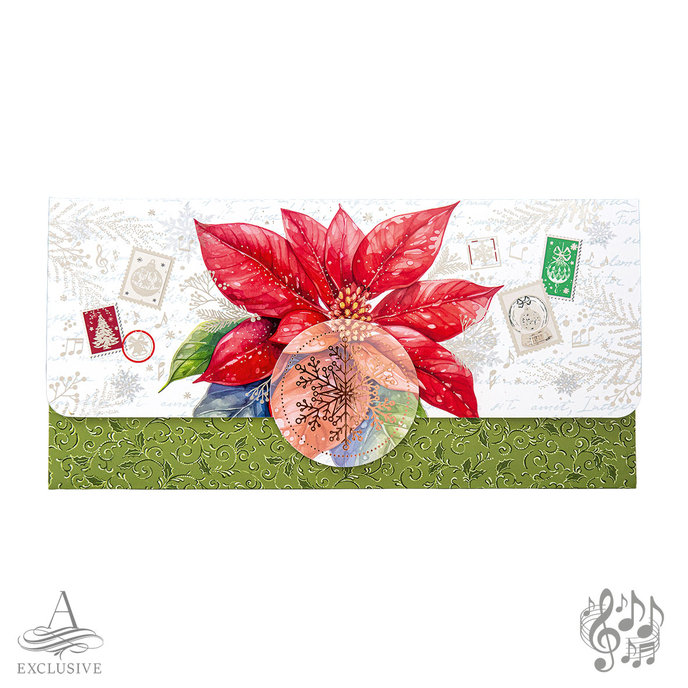 81-7005 Christmas envelope with music