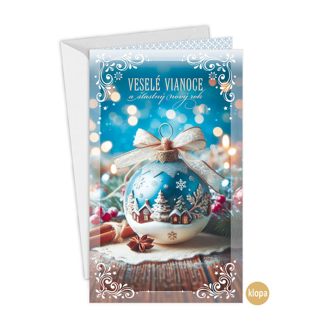 11-6586 Christmas greeting card card with leap SK