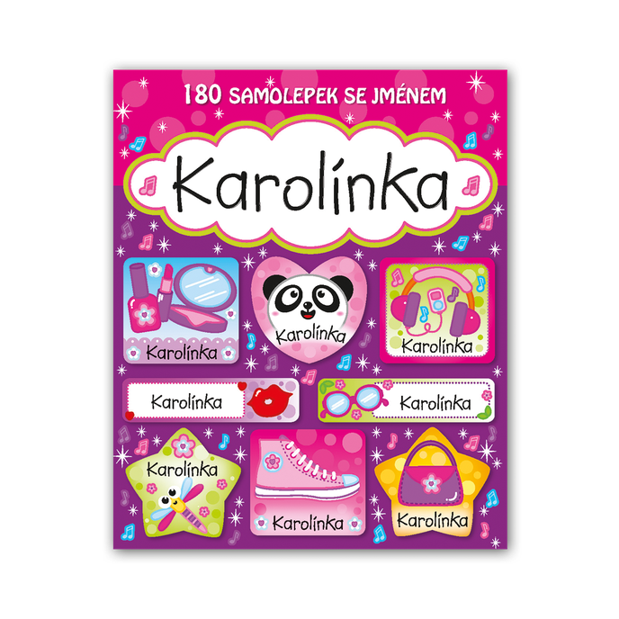 1114-0108 Trhací blok so samolepkami - 15 listov, Karolínka