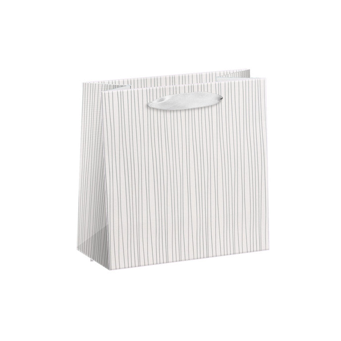 7721-0004 Darčeková taška SILVER STRIPES