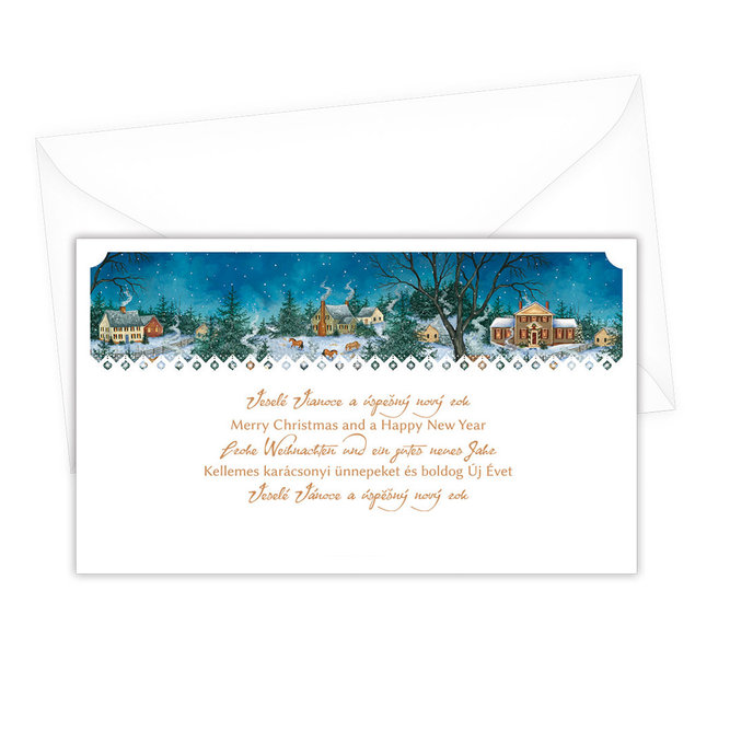 N-1-073 Christmas greeting card SK