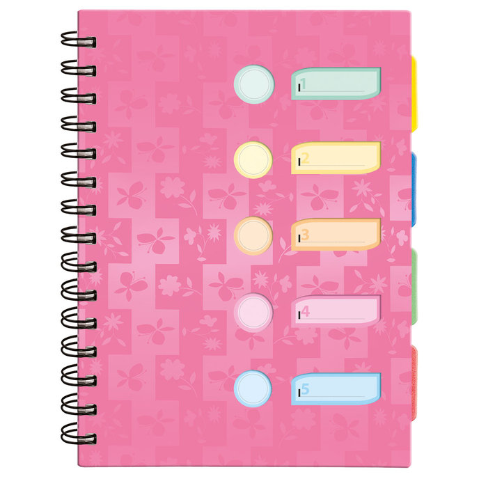 1552-0006 Spiral notepad A4 with dividers