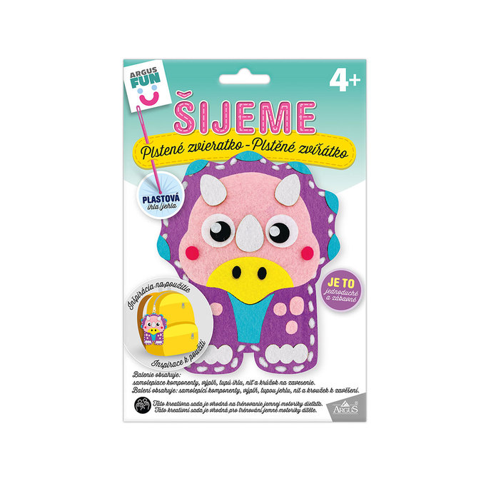 1911-0022 Kreatívna sada - šijeme plstené zvieratko