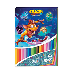 1705-0325 Blok farebných papierov A4 lic. Crash Bandicoot