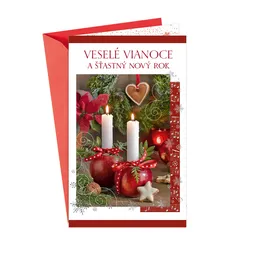 11-6456 Blahoprajná karta vianočná  SK