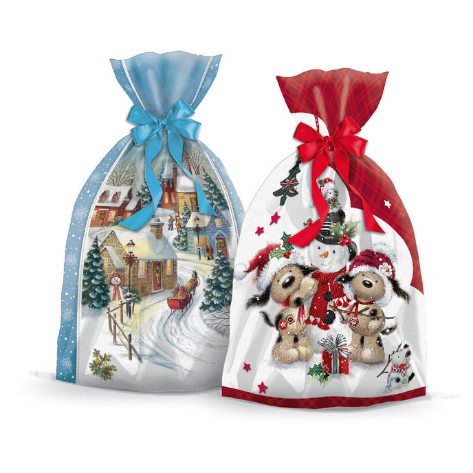 2015-1001 Gift sack with textile ribbon