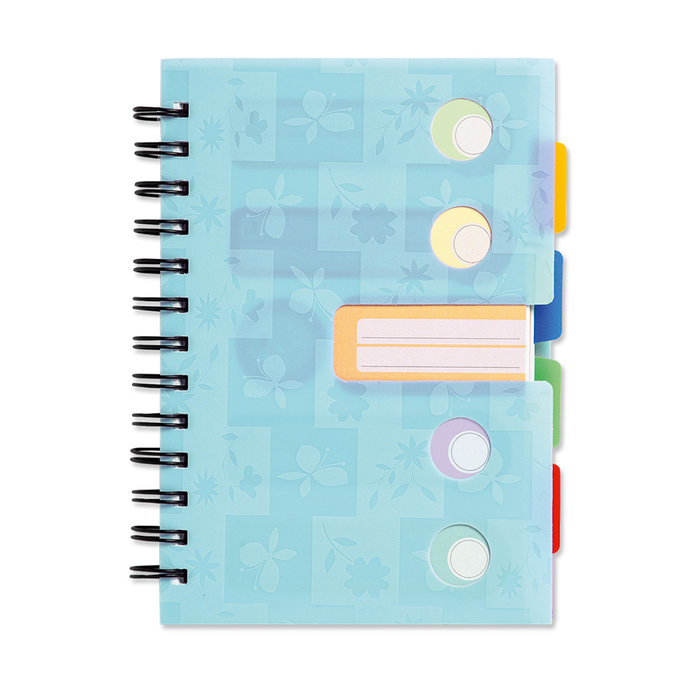 1553-0007 Spiral notepad B6 with dividers