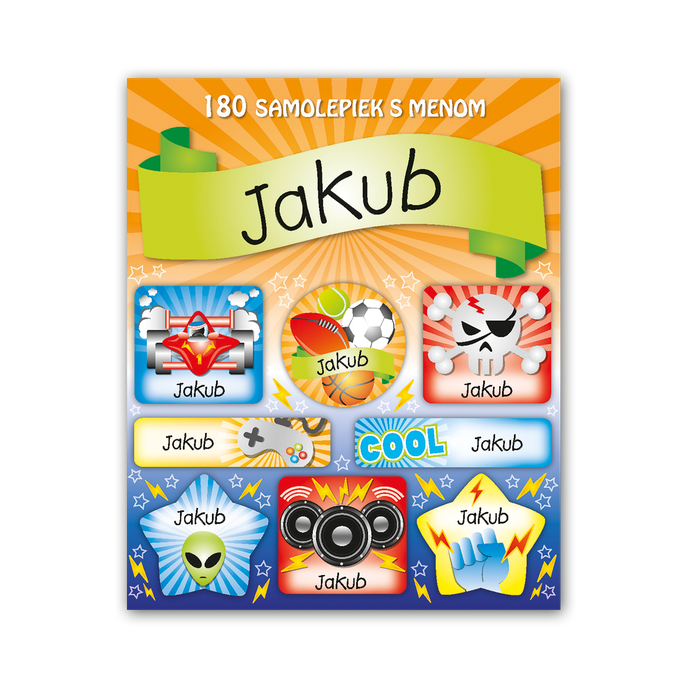 1114-0057 Tear-off block with stickers - 15 sheets, Jakub