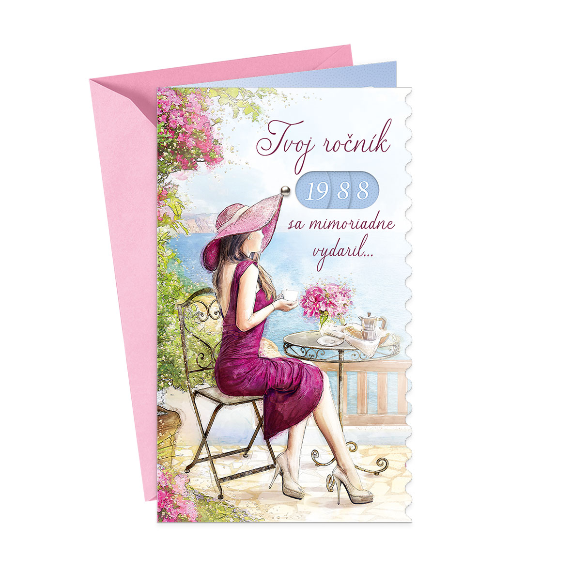 Jonny Javelin Sister-in-Law Birthday Card (JJ8467) Flowers On Table 9