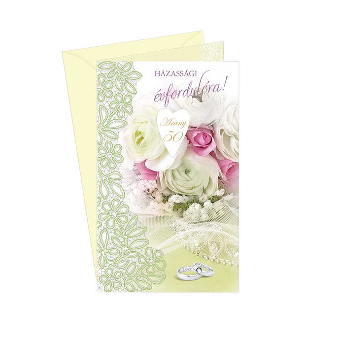 13-6o51o Wedding greeting card HU