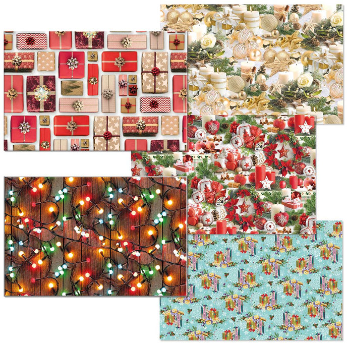 0921-0002 Baliaci papier vianočný 100x70, box 80rol.