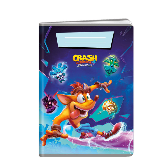 1585-0325 Exercise book A4, TYPE 444 lic. Crash Bandicoot