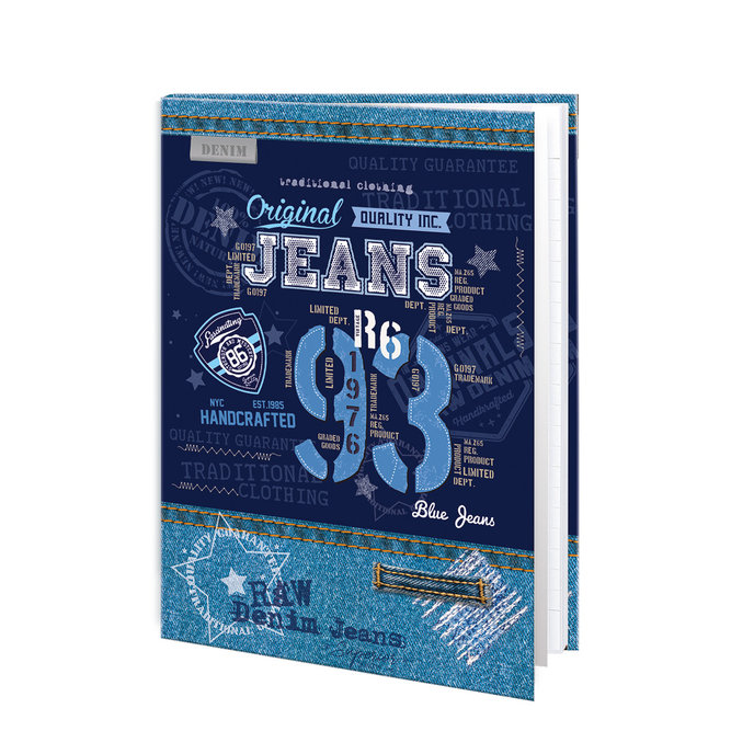1461-0288-1 Záznamová kniha A5 Blue jeans