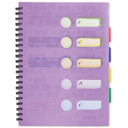 1552-0010 Spiral notepad A4 with dividers