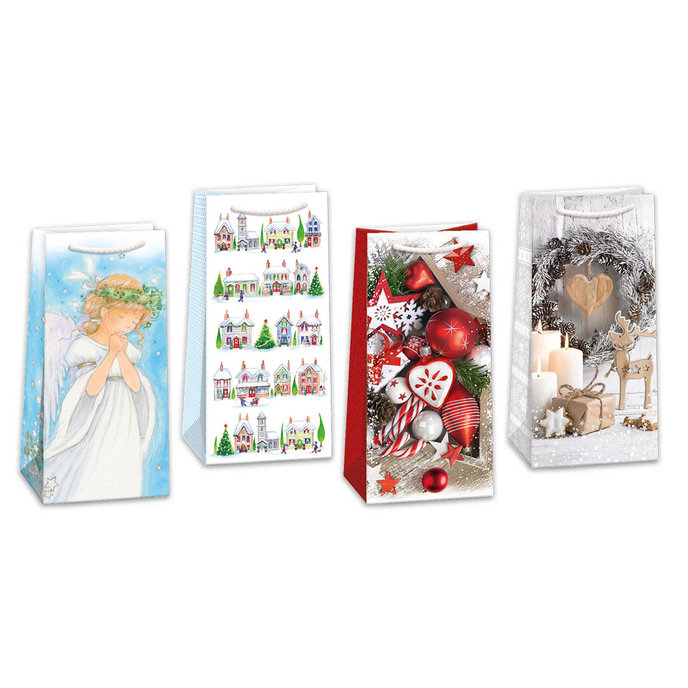 0803-0001 Darčeková taška vianočná, mix