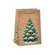 0824-0092 Darčeková taška vianočná NATUR