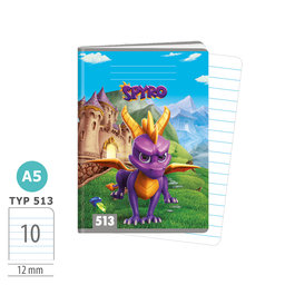 1597-0359 Exercise book A5, TYPE 513 lic. Spyro