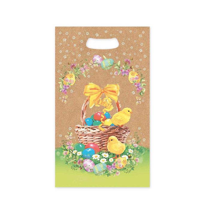 2027-2004 Easter gift bag - KRAFT 23x39x8cm