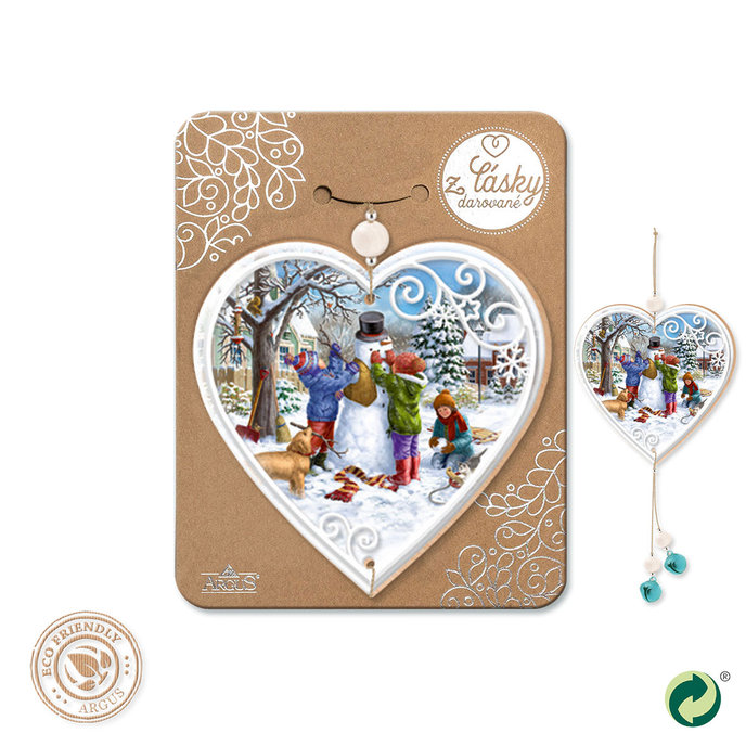 2357-1011 Vianočná drevená dekorácia