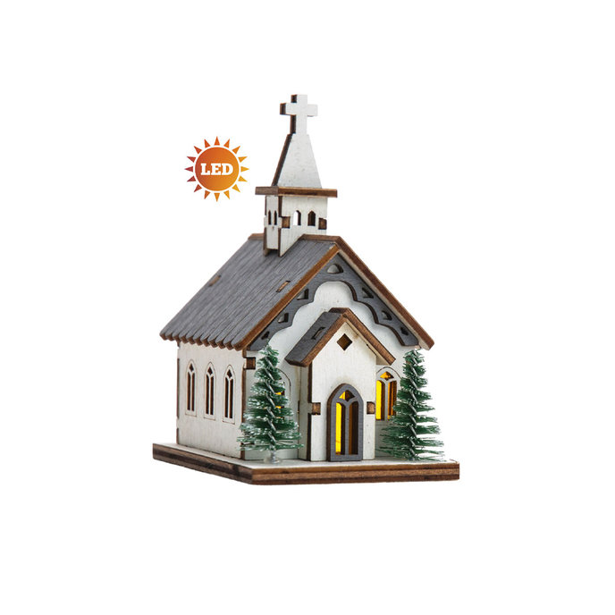 2372-0002 Christmas decoration - LED church