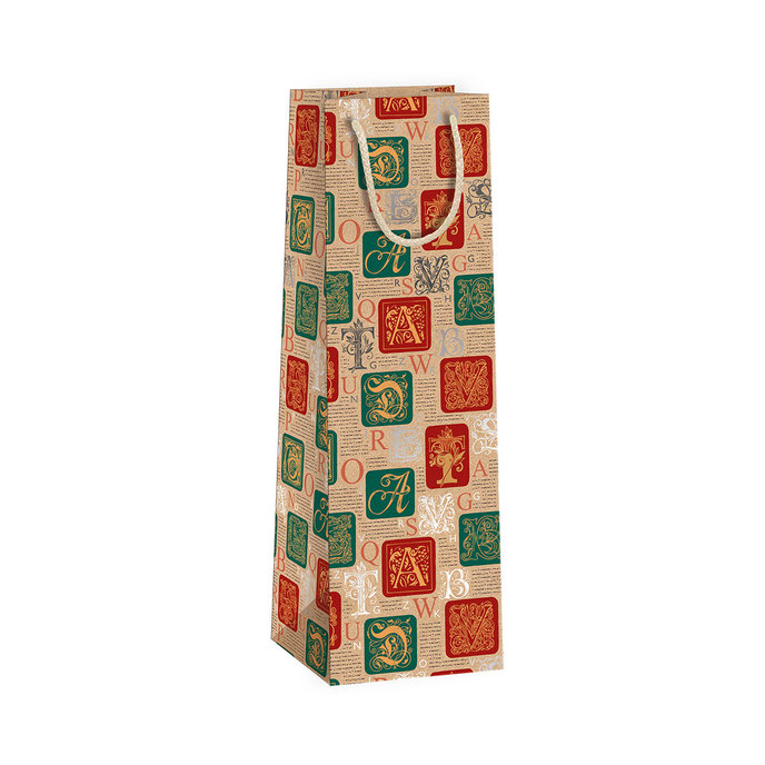 0734-0118 Gift bag for vine NATUR