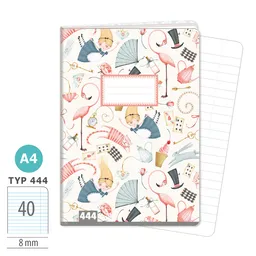1582-0387 Exercise book A4, TYPE 444 Alice’s adventures in Wonderland