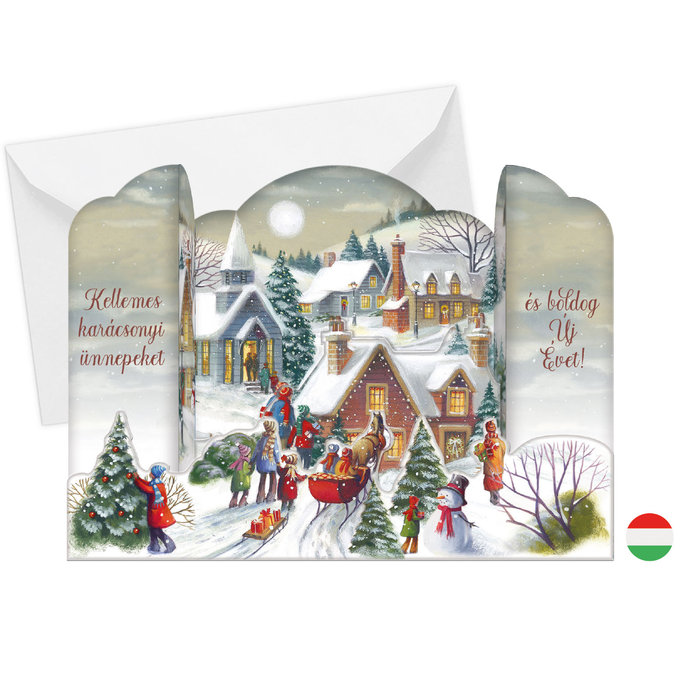 71-679 Christmas greeting card HU