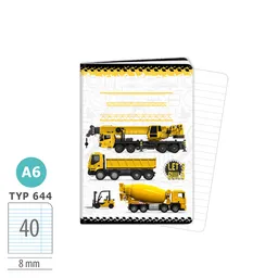 1598-0390 Zošit A6, 40 listov, TYP 644 LET’S BUILD