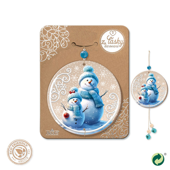 2357-1007 Vianočná drevená dekorácia