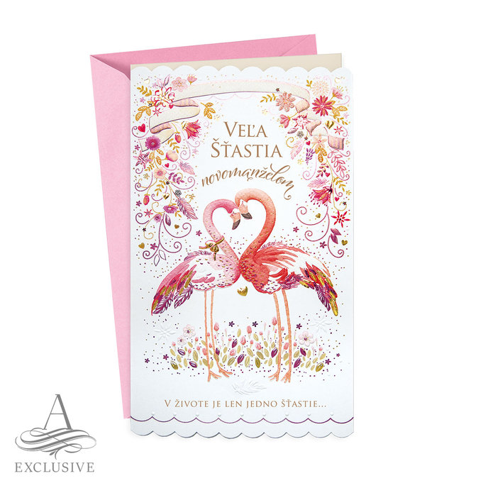 13-6166 Wedding greeting card with money flap SK