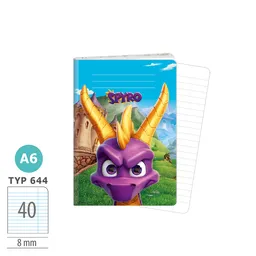 1599-0359 Zošit A6, 40 listov, TYP 644 lic. Spyro