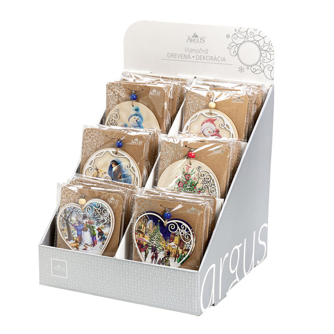 2357-V002 Christmas wooden decoration