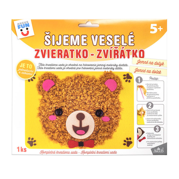 1938-0001 Kreatívna sada - šijeme plstené zvieratko
