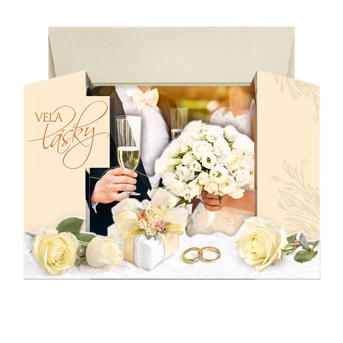 73-643 Wedding greeting card SK