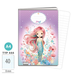1582-0412 Exercise book A4, TYPE 444 Mermaid